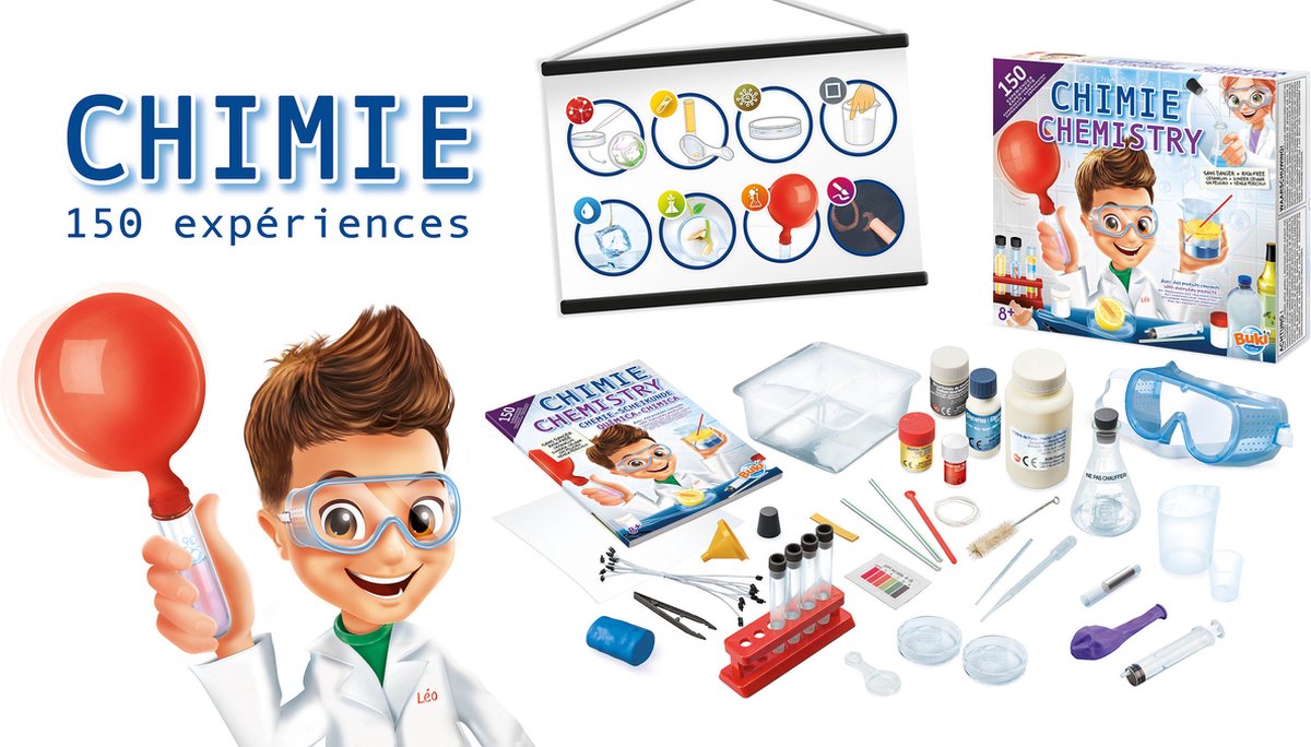 BUKI - Scheikundeset - Experimenteerset - Scheikundelabo - Chemieset - 150 experimenten — afbeelding 4