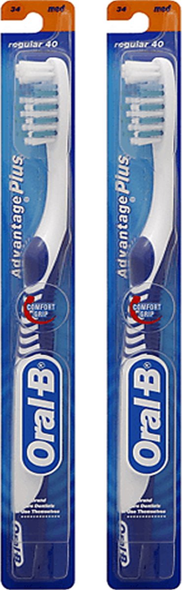 Oral B - Advantage Plus - Medium 40 - Tandenborstel - 2 Stuks - DUO DEAL!