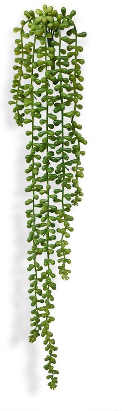 Kunstplant Senecio Pearl 70 cm Groen - Hangplant Kunststof
