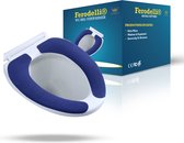 Ferodelli Wc Bril Hoes - Toiletbril Cover - Toiletbril - Wc Deksel - Wasbaar - Verwarmde Wc Bril - (Niet Elektrisch) - Zelfklevend - Blauw