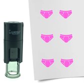 CombiCraft Stempel Onderbroek 10mm rond - Roze inkt