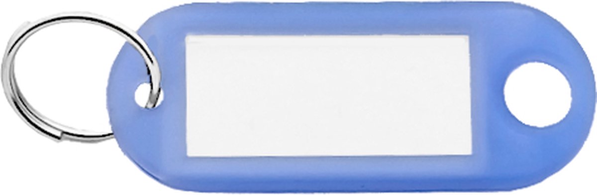 Sleutellabels Transparant Blauw - 100 stuks