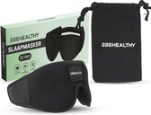 Bol.com 2BEHEALTHY® 3D Slaapmasker vrouwen & mannen - Inc. luxe Opbergzakje - 100% Verduisterend - Oogmasker aanbieding