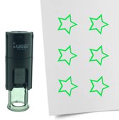 CombiCraft Stempel Open Ster 10mm rond - groene inkt
