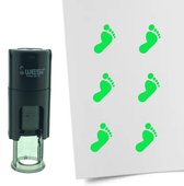 CombiCraft Stempel Voet 10mm rond - groene inkt