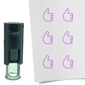CombiCraft Stempel Duim omhoog 10mm rond - Paarse inkt