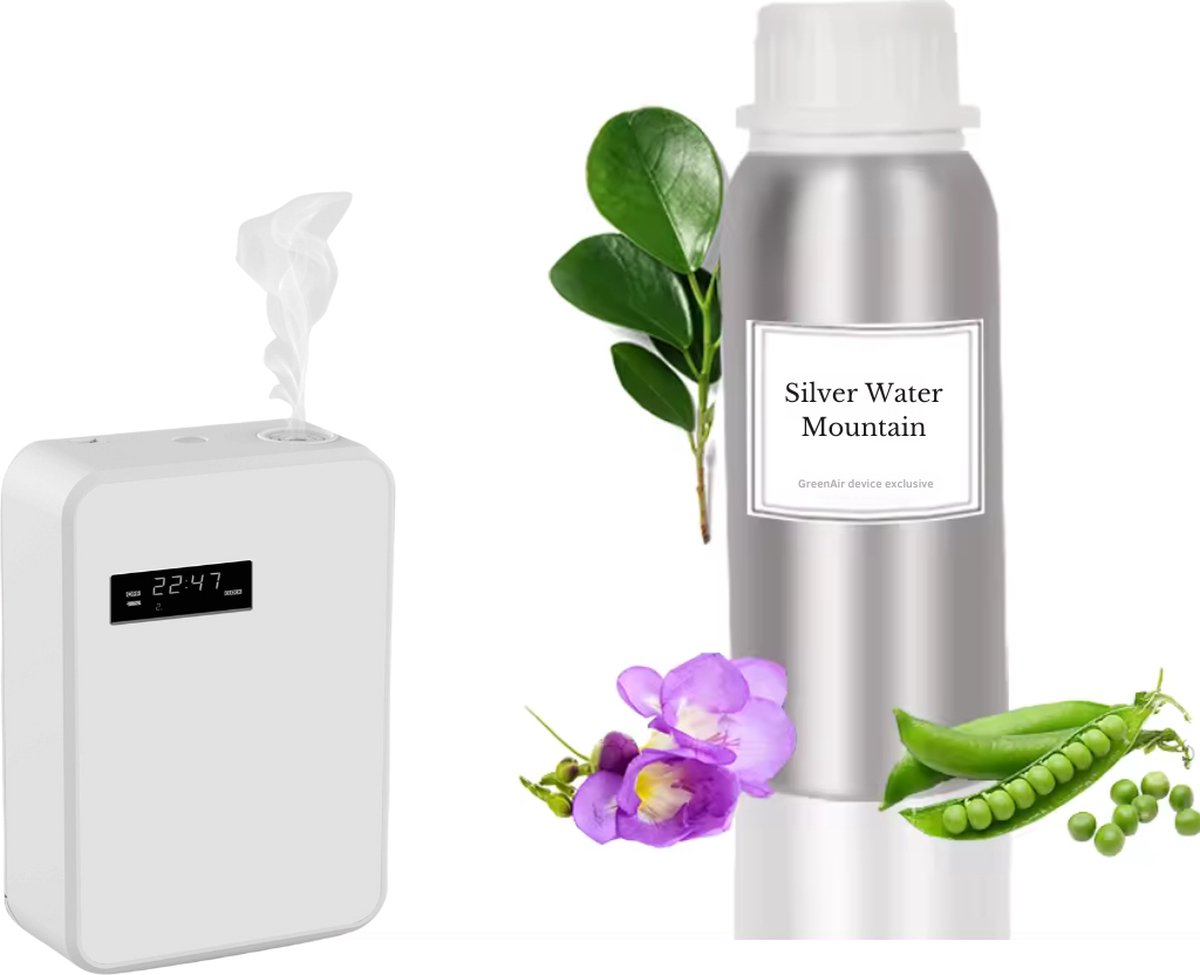 Goedkoopste Felshare© Silver Water Mountain Fragrance - Aroma Olie - Luxe Hotel Geur - 500ml - Geschikt voor de hele woonomgeving - Aromatherapie - Ontspanning