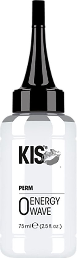 KIS Perm Energy Wave 0, heldere fles met zwarte dop, 75 ml.