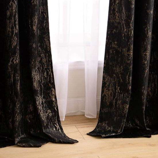 La'Moussawi ® Elegante Lange Fluwelen Gordijnen Met Plooiband Voor Een Luxe Uitstraling In Huis