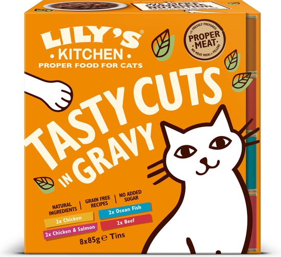 Lily's Kitchen - Tasty Cuts In Gravy Multipack Kattenvoer 8 x 85 gram