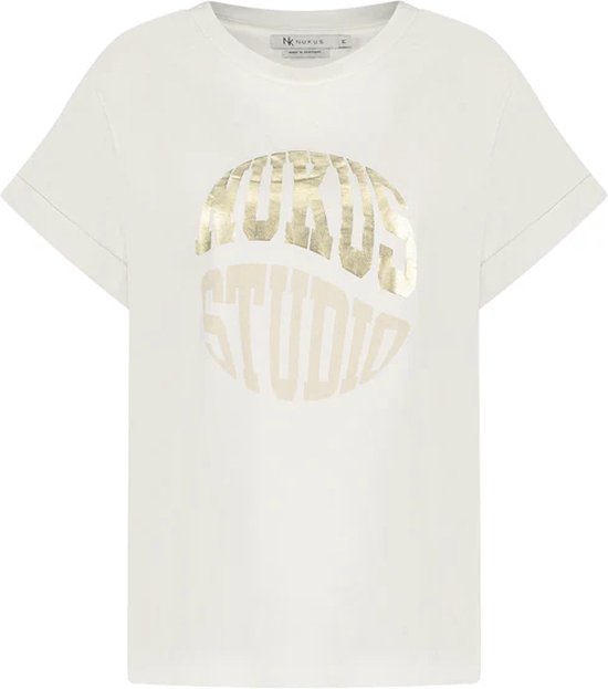 NUKUS Hannah Shirt Tops & T-shirts Dames - Shirt - Wit - Maat M
