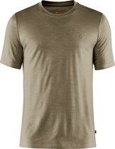 Fjallraven Abisko Wool SS Men - Outdoorblouse - Heren - Light Olive - Maat XL