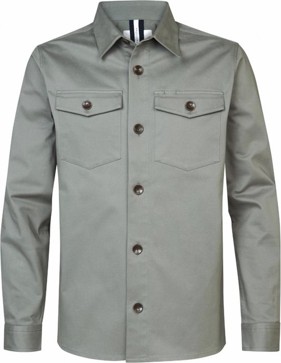 Profuomo - Overshirt Basic Groen - Heren - Maat XL - Modern-fit