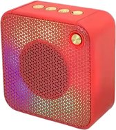 AnyPrice® Bluetooth RGB Speaker Rood - Draadloos en Draagbaar - Waterproof - Met Microfoon en USB-C Kabel