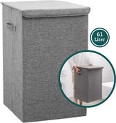 Janse® Wasmand - Stevige opvouwbare wasmand - 61 Liter - Badkamer organizer - Opbergbox - Wassorteerder - Laundry basket - Opbergbak