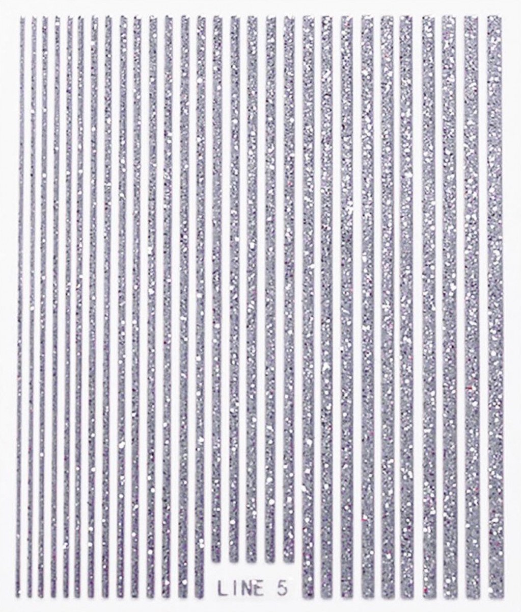 Goedkoopste 3D Nageltape - Zilver Glitter