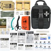 Premium Noodpakket Rampenrugzak - Oorlog - Denk Vooruit - Hechtset - Survival Kit Outdoor - Zwart
