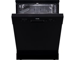 ETNA VWV144ZWA - Vrijstaande Vaatwasser - Zwart - 44dB - 14 Couverts - Extra droog