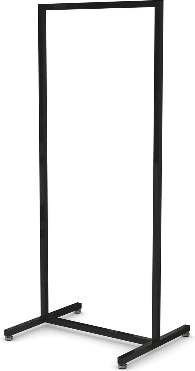 Hoog model zwart Italiaans design kledingrek 60 cm