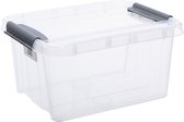 Pro Box Plast Team - Opberger - Kunststof bak met vast deksel 32L transparant
