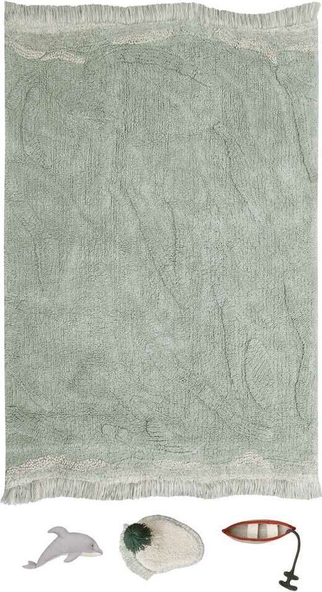 Lorena Canals Wasbaar katoen vloerkleed - waves - 90x130cm