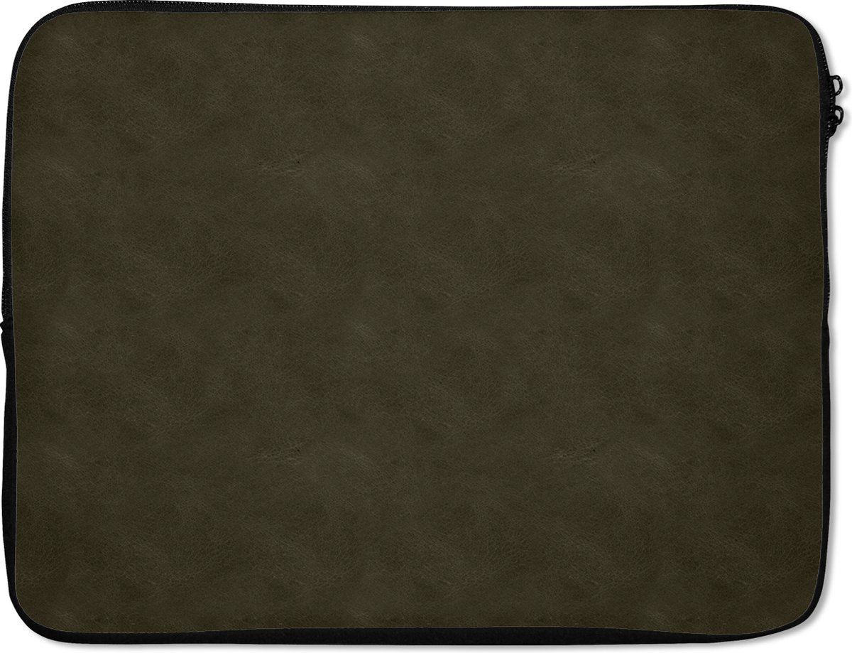 Laptophoes - Leer print - Groen - Laptop - 15 6 Inch - Laptop accesoires
