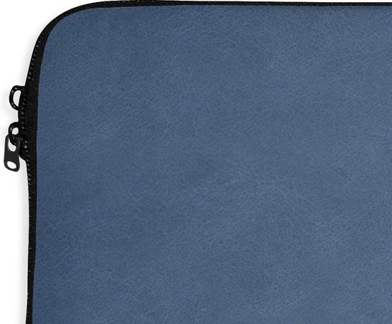 Housse pour ordinateur portable 17 pouces - Cuir - Blauw - Peau de bête - Housse pour ordinateur portable