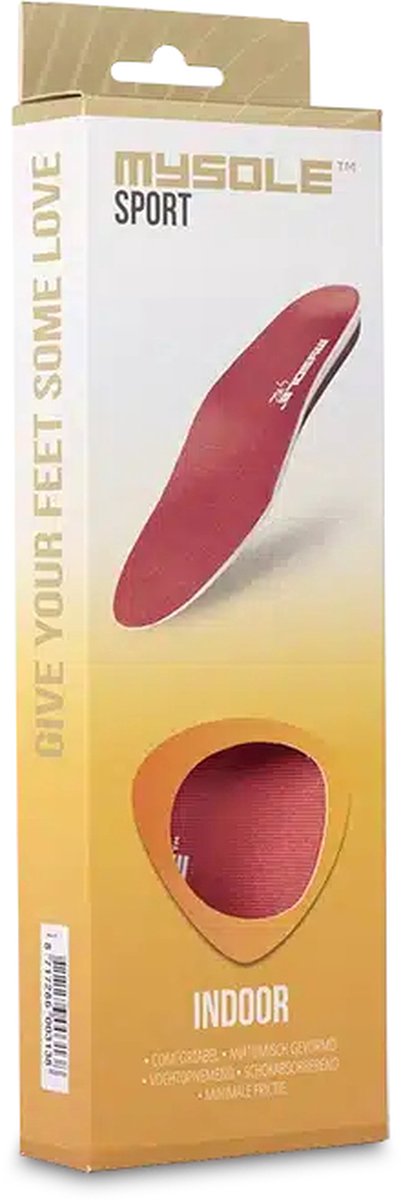 MYSOLE™ Sport Indoor - Inlegzolen voor zaalsporten - 1 paar - Maat 41