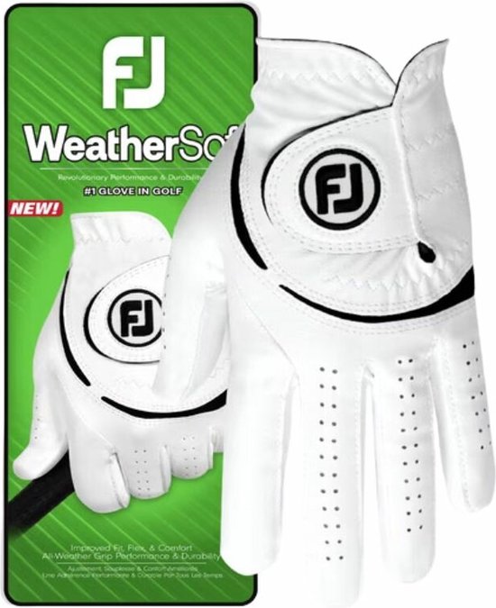 Footjoy Weathersof Handschoen Heren 2024 Maat ML Linkerhandschoen (rechtshandige speler)