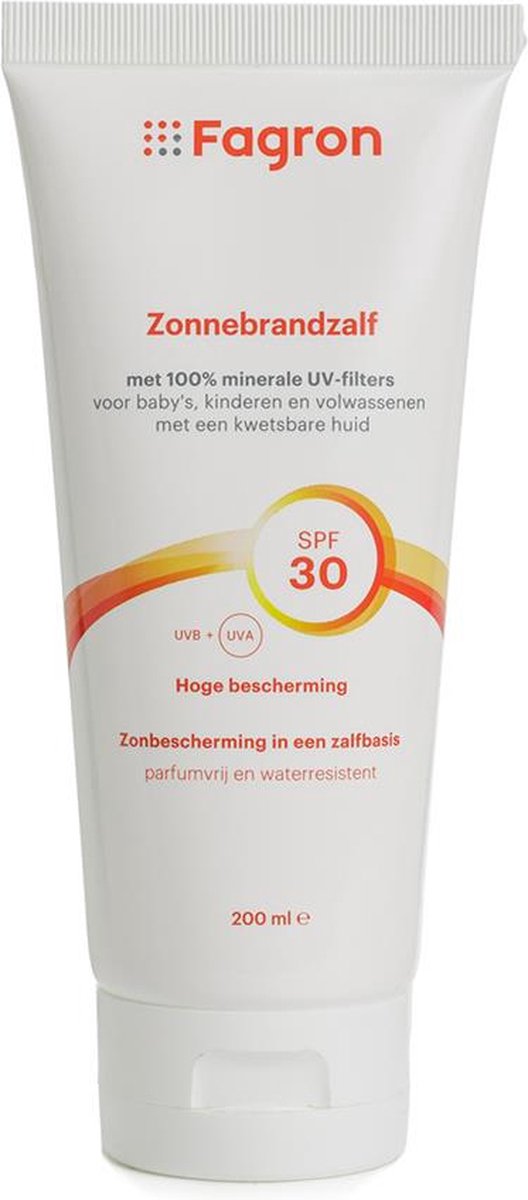 Fagron Zonnebrandzalf SPF 30 met minerale UV-filters