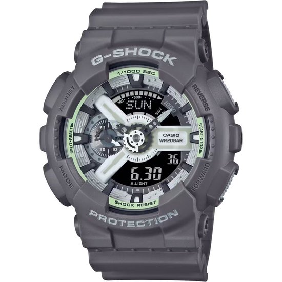 Casio G-Shock GA-110HD-8AER Horloge - Kunststof - Grijs - Ø 50 mm