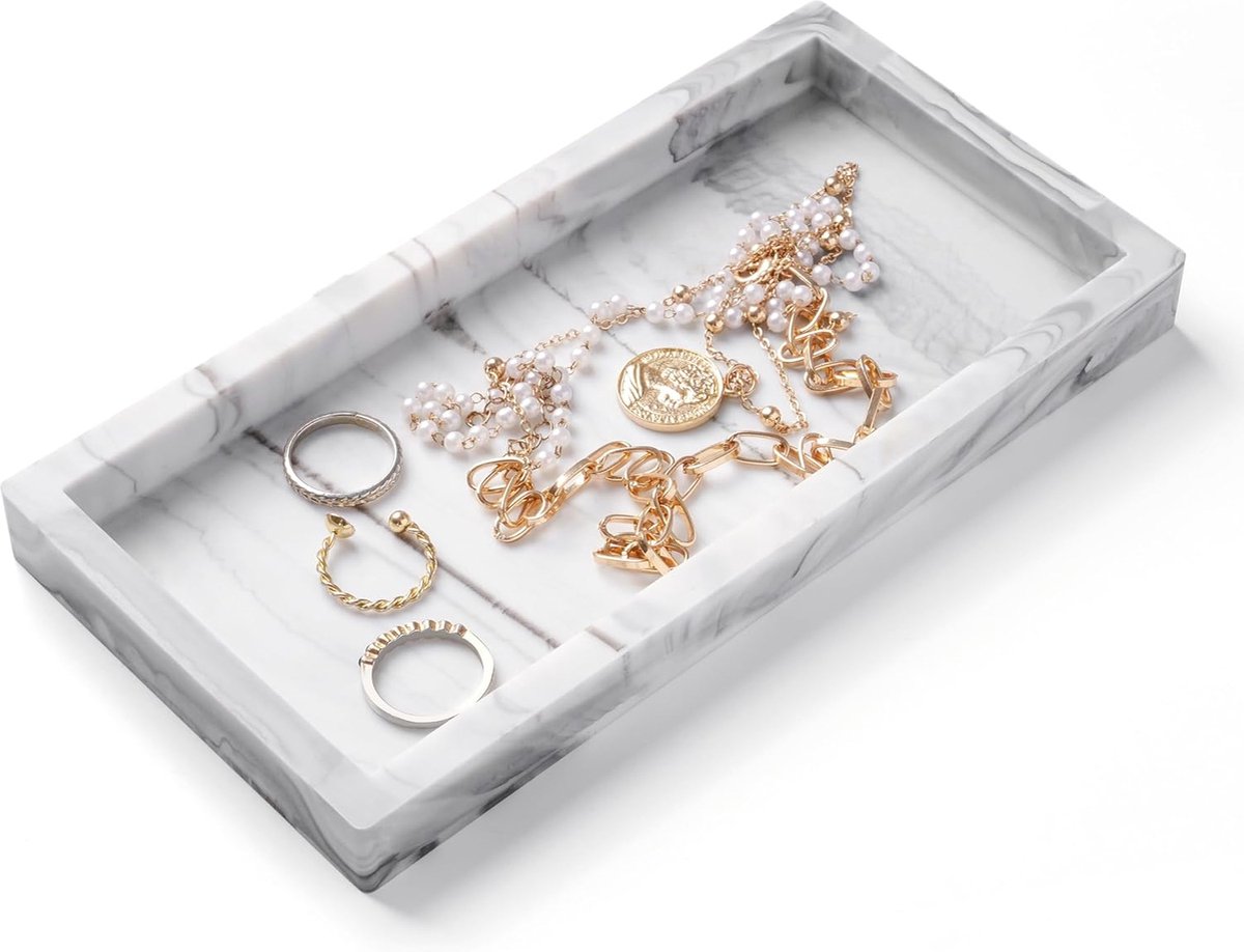 PATIKIL Siliconen badkamerlade, 20 x 10 cm zeepdispenser lade sieraden