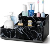 Tandenborstelhouder, badkamerorganizer, verwijderbare antislip opbergruimte voor elektrische tandenborstels met 6 compartimenten en afvoergaten voor badkamer, keuken en gezin