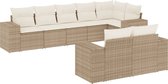 vidaXL-8-delige-Loungeset-met-kussens-poly-rattan-beige