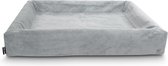 Bia Bed - Rib Hoes Hondenmand - Grijs - Bia-6 - 100X80X15 cm