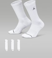 Nike Jordan Everyday Crew Socks White - 3-Pack - Wit - 46-50