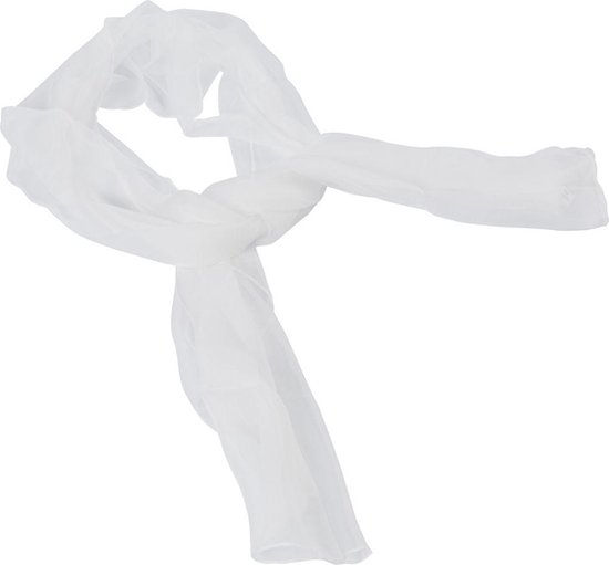 Zijden chiffon sjaal, afm 45x180 cm, 15 gr, 1 stuk