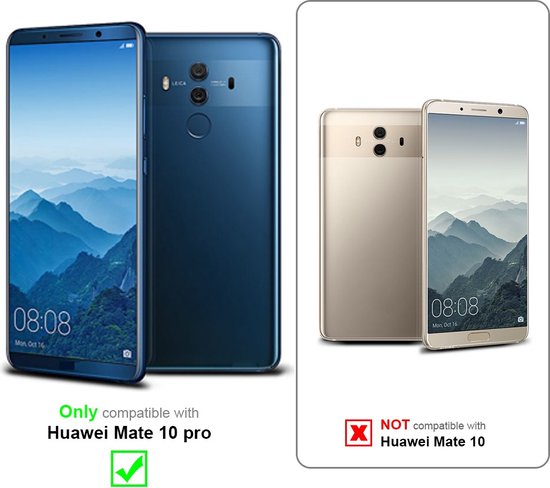 Cadorabo Étui portable avec clip ceinture pour Huawei MATE 10 PRO en NOIR - Étui de protection pratique avec mousqueton et porte-stylo