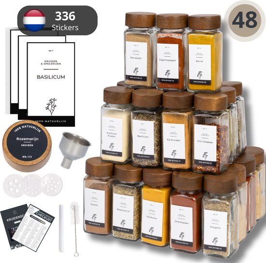 Aiareozy 2 stuks kruidenpotjes met draaidek, 150 ml borosilicaatglas, kruidenstrooier, kruidenstrooier, glas, met 3 soorten kruidengaten, voor de keuken, grillen in de open lucht, bbq, koken