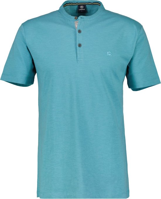 Lerros - Heren Shirt - 23339081 - 418 Light Turquoise Tonic
