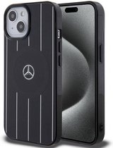 Coque arrière iPhone 15 - Mercedes-Benz - Zwart uni - Plastique