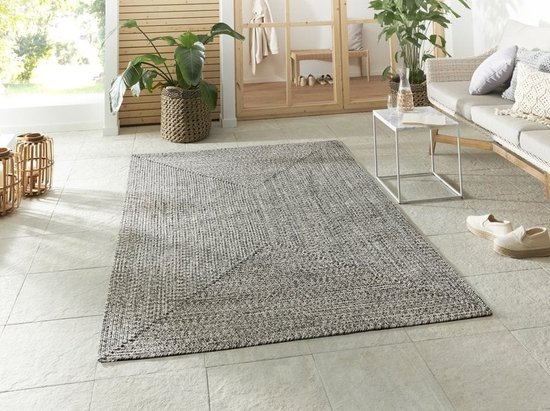 Flycarpets Binnen & Buitenkleed vloerkleed - Trenzado - Gemeleerd - 80x200 cm