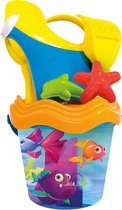 Blauw/oranje clownvis strandemmer/zandbak speelset voor kinderen - Clownvissen - Emmertje - Gietertje - Zandvormpjes - Zandbakspeeltjes - Zandspeelset - Strandspeelgoed voor jongens/meisjes
