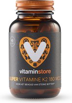 Vitaminstore - Super Vitamine K2 180 mcg (menaquinon-7 met vitamine D3) - 60 vegicaps