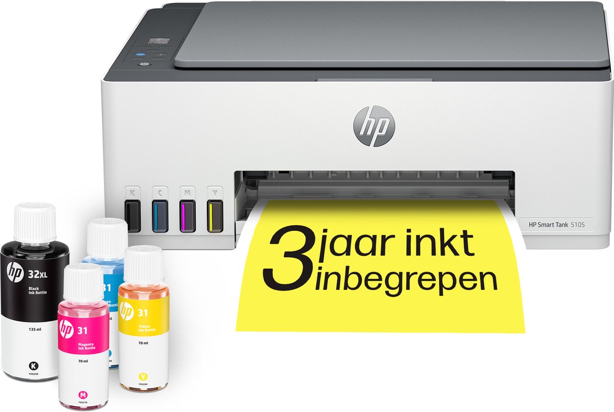 HP Smart Tank 5105 - All-in-One Printer - Inclusief tot 3 jaar inkt - HP
