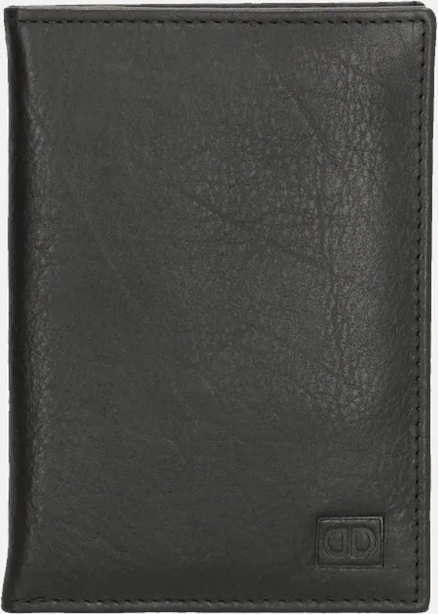 Double D - Leren Creditcardhouder Autopapieren Mapje - Unisex - Zwart