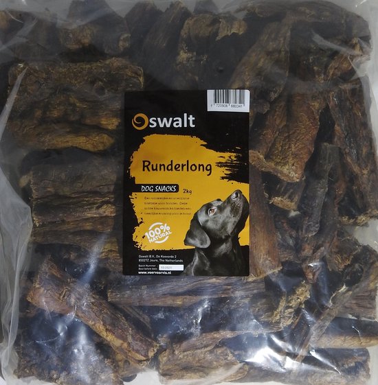 Oswalt Runderlong - Rundvlees - Hondensnack - 2KG