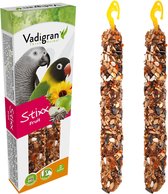 Snack Vogel Vadigran Snack Stixx Perruche & Parrot Fruit 115Gr (2)