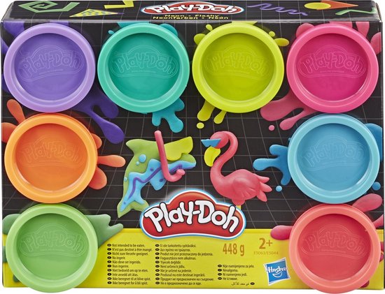Play-Doh Neon Klei – 8 Potjes