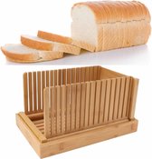 Broodsnijmachine - Verstelbare Breedte - Toast - Brood - Opvouwbaar - Zelfgemaakt brood - Hout